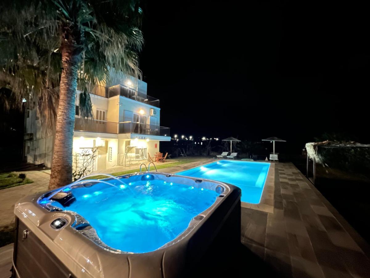 קיסאמוס Martimi Apartments - 200M From Drapanias Beach - Pool - Hot Tub - Sauna - Bbq מראה חיצוני תמונה