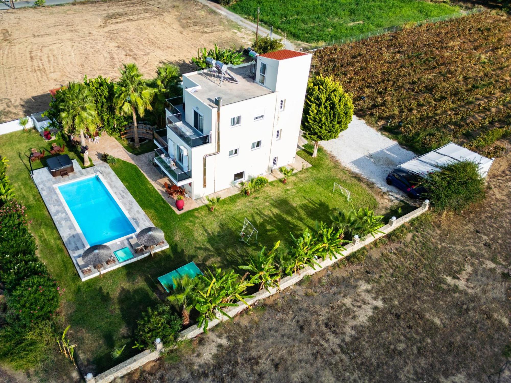 קיסאמוס Martimi Apartments - 200M From Drapanias Beach - Pool - Hot Tub - Sauna - Bbq מראה חיצוני תמונה