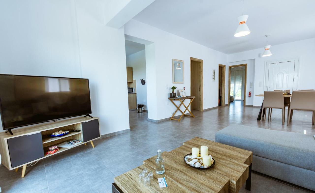 קיסאמוס Martimi Apartments - 200M From Drapanias Beach - Pool - Hot Tub - Sauna - Bbq מראה חיצוני תמונה
